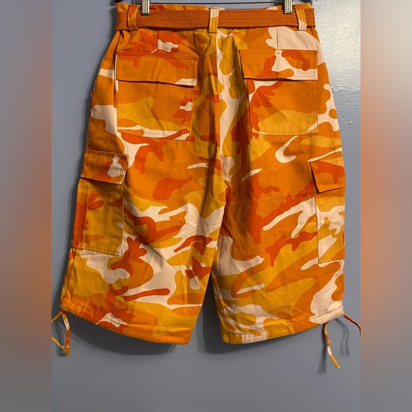 Urban City Cotton Polyester Blend Mens Cargo Shorts Size 36 Streetwear - Picture 10 of 13